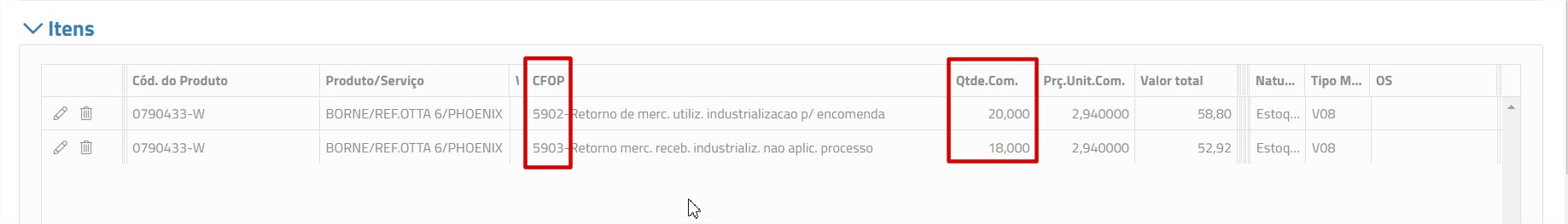 Como Controlar Produto De Terceiros Em Nosso Poder Docs New Erpflex 8406